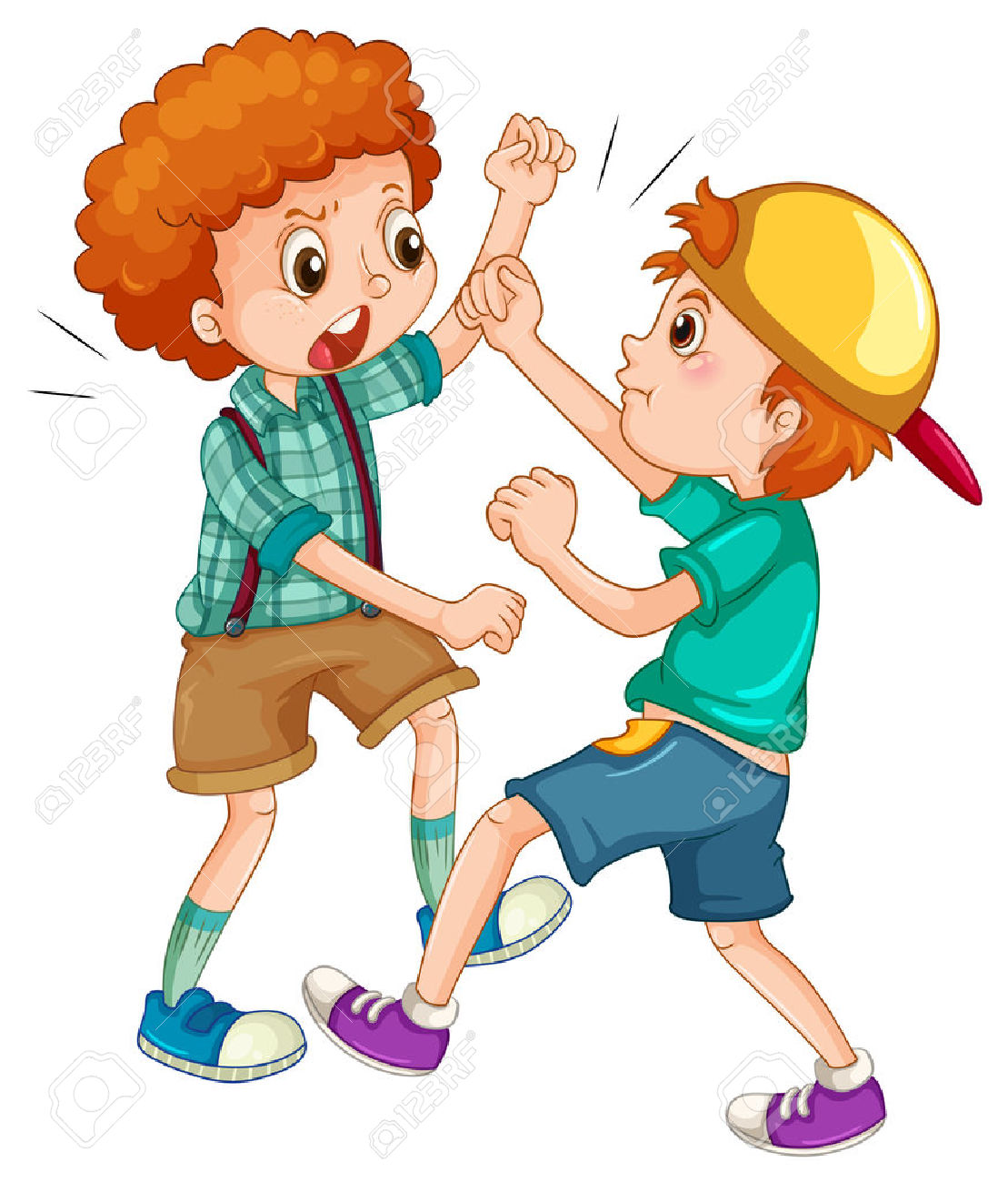 clipart kids fighting - Clipground