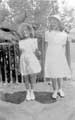 Maureen Holderness with friend, Christine, in Whit Monday clothes, Spen ...