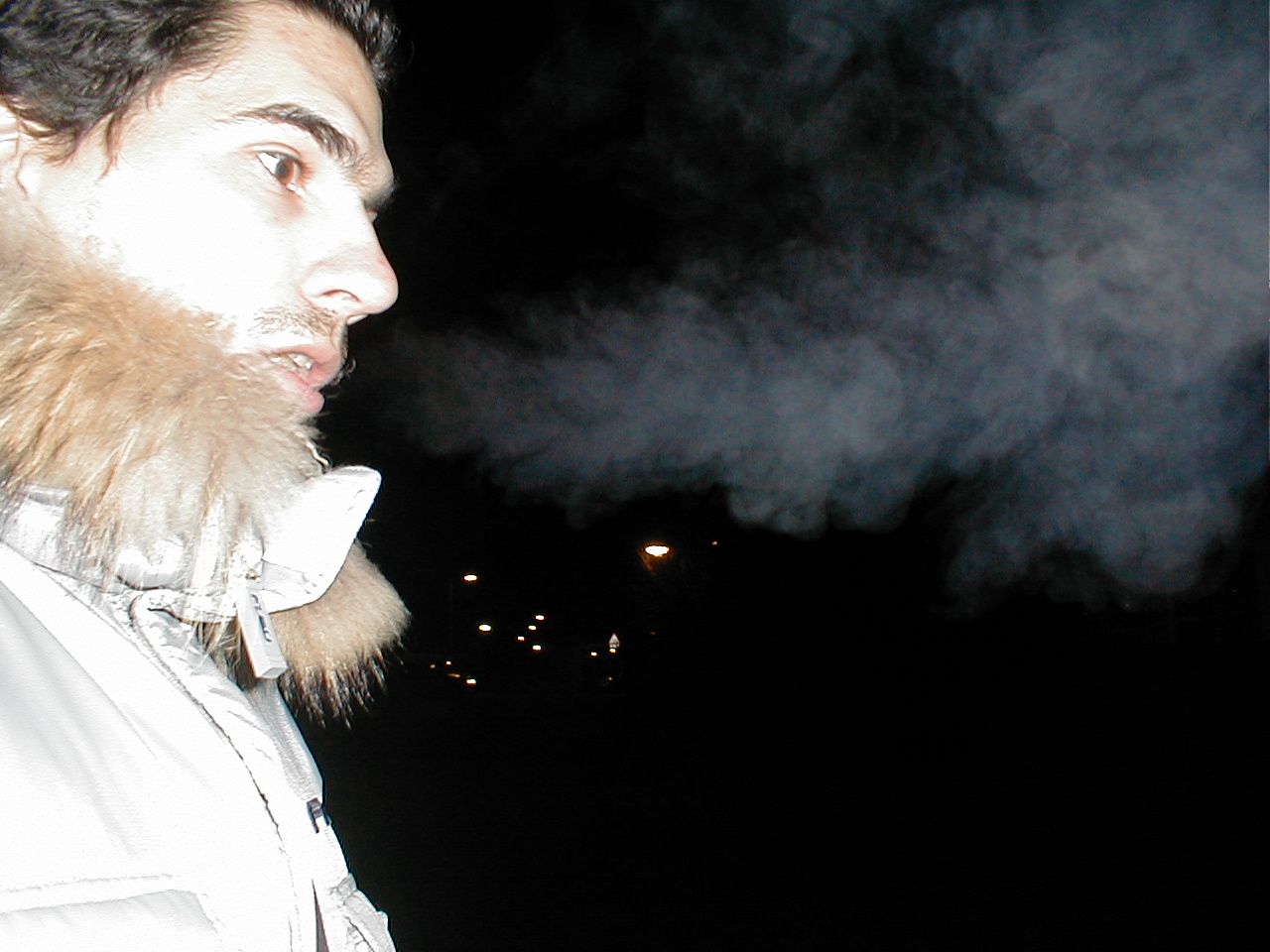 nature characters humanoids dario man breath breathing cold winter steam smoke face night