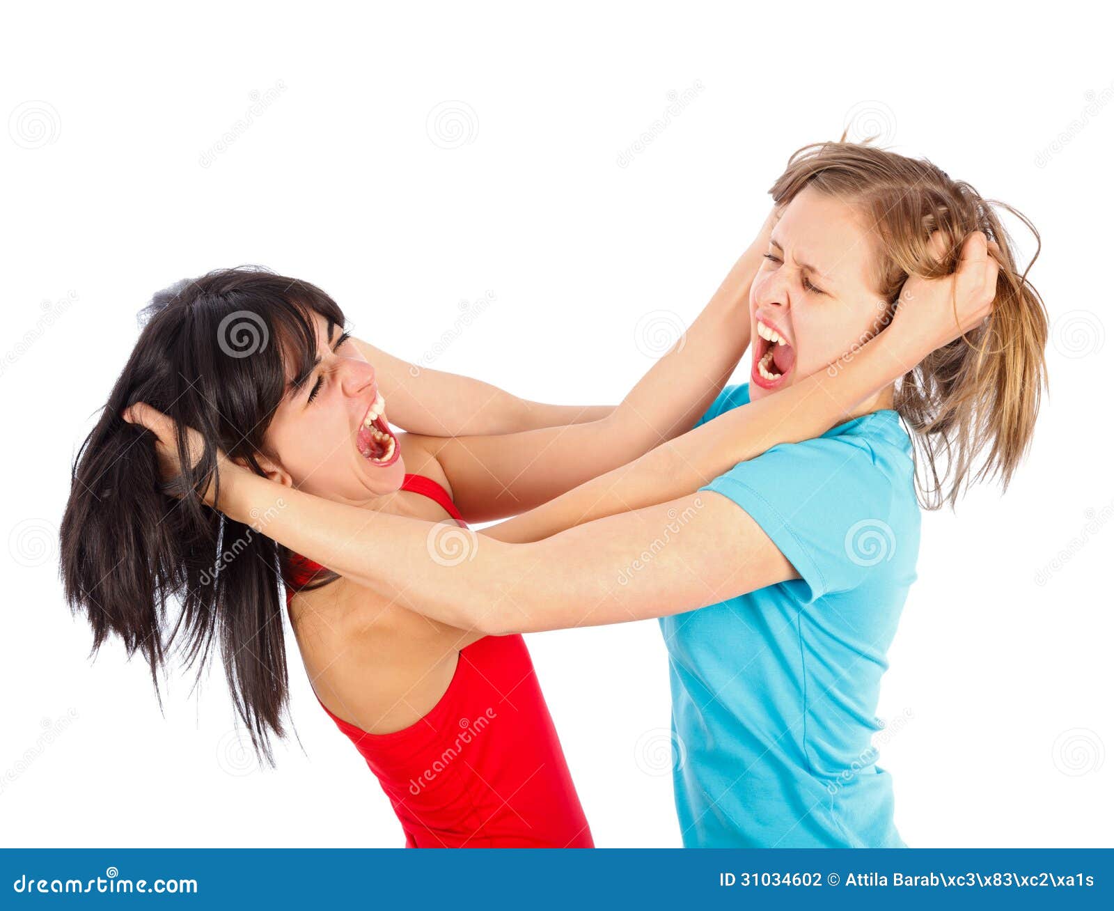 Girl fight stock photo. Image of friends, behavior ...