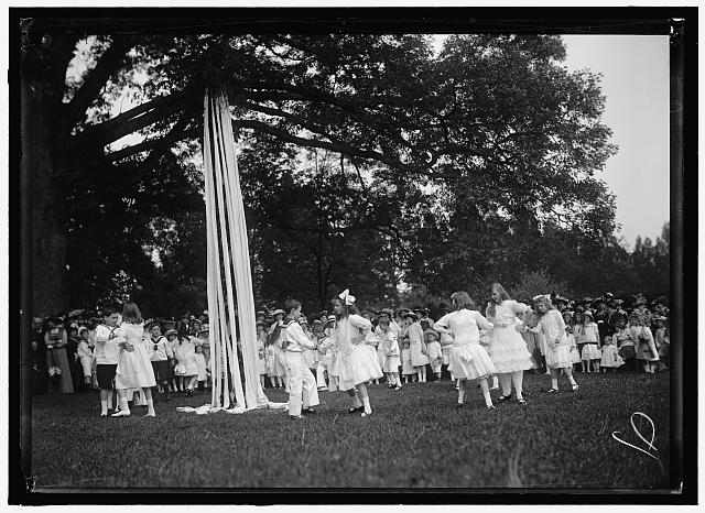 FRIENDSHIP CHARITY FETE. MAYPOLE DANCE