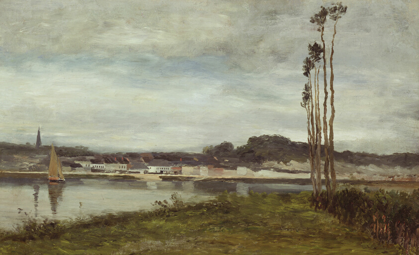 On the Seine (c. 1895) // Homer Dodge Martin American, 1836-1897