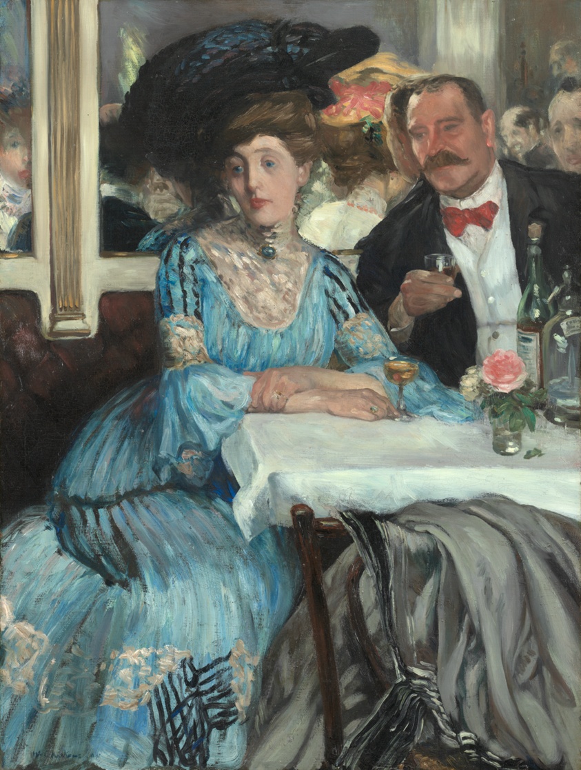 At Mouquin's (1905) // William Glackens American, 1870-1938