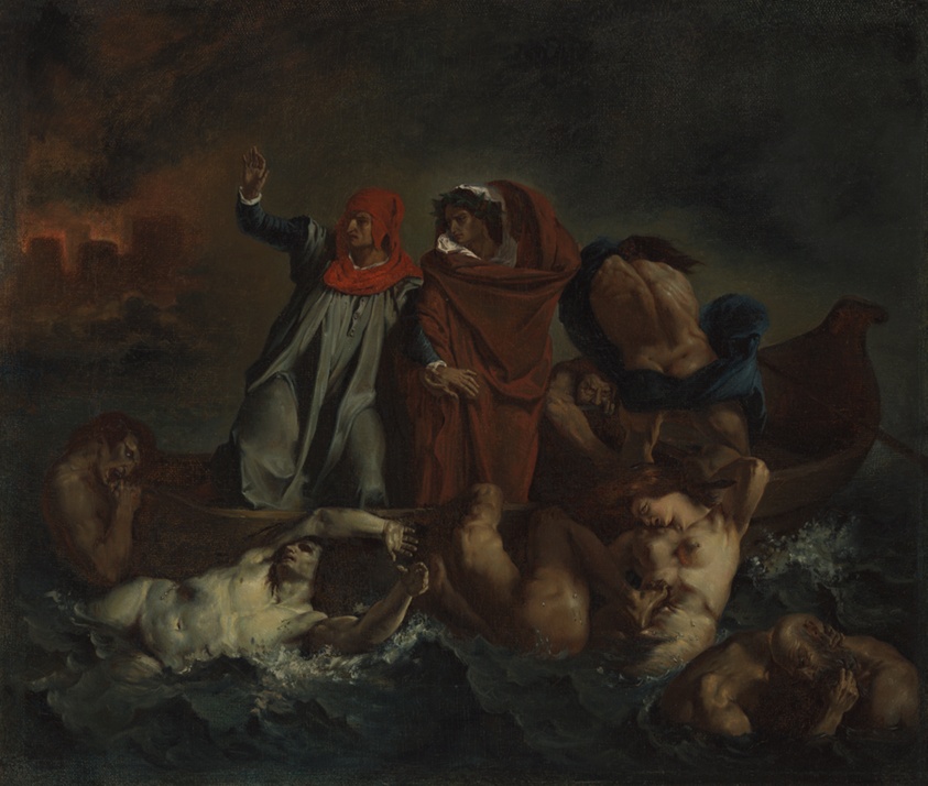 Dante's Bark (1840/60) // After Eugène Delacroix (French, 1798-1863)