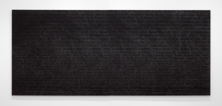 Stranger in the Village #13 (1998) // Glenn Ligon American, born 1960