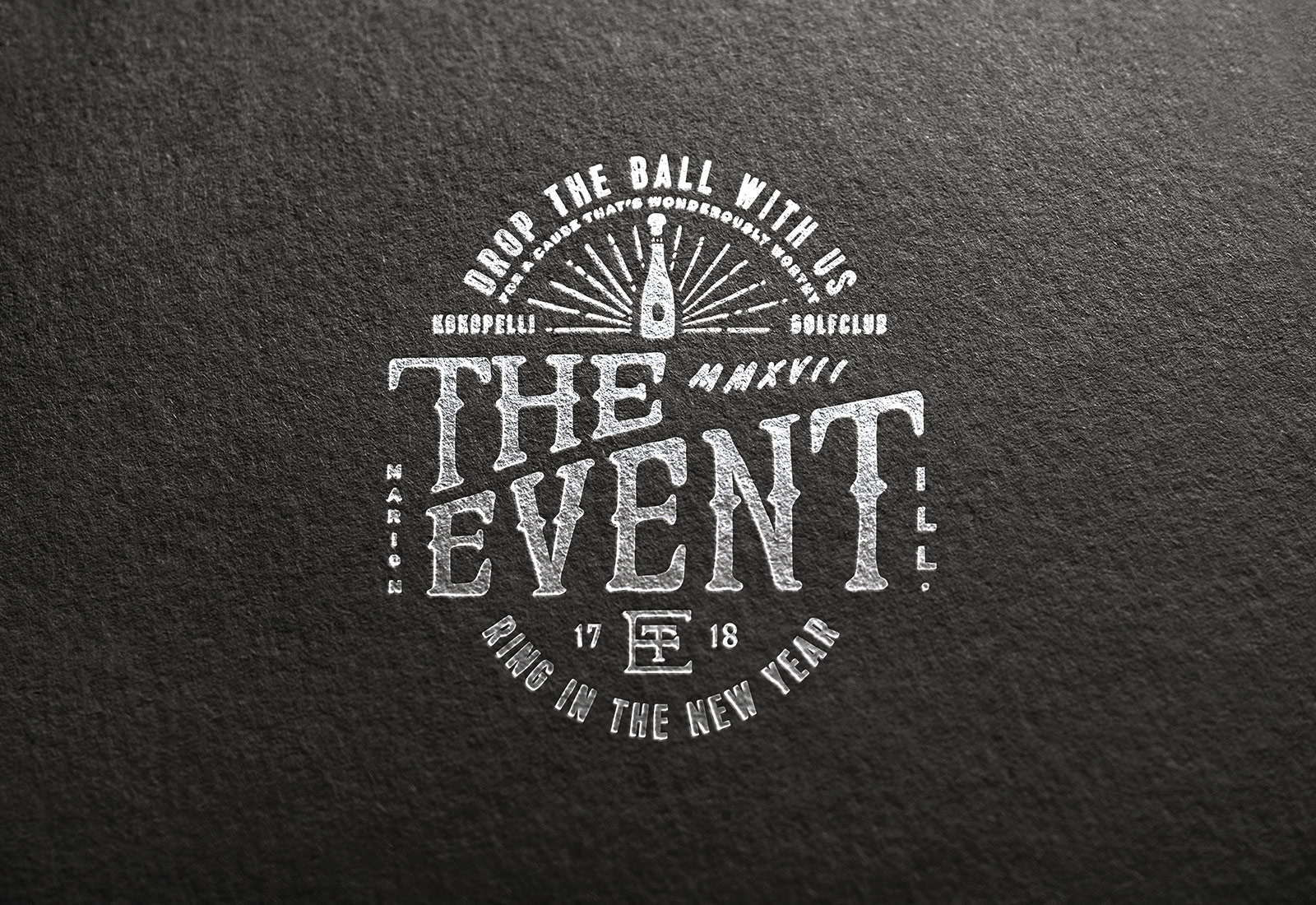 Foil Embossed Logo Design for The Event