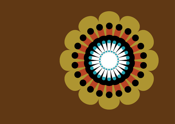 Retro Flower 007