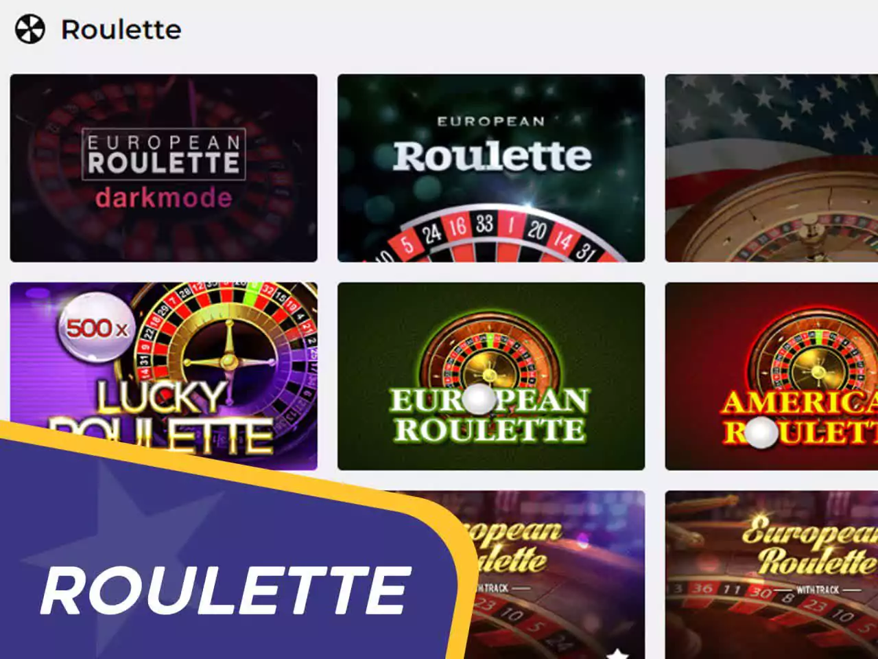 Play on of the world's favorite casino game at Bilbet.