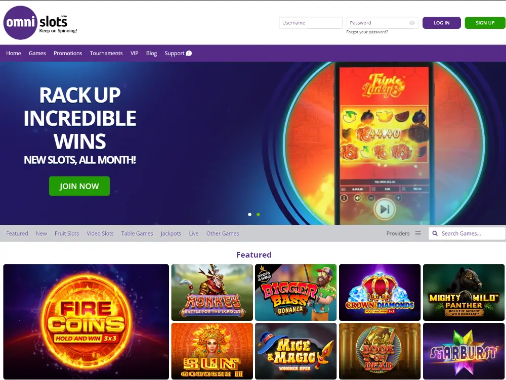 omni slots homepage