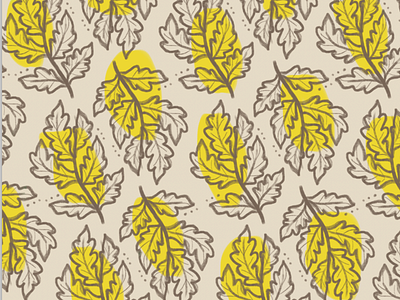 yellowleaves.jpg design hand drawn pattern pattern design photoshop surface design surface pattern design wallpaper