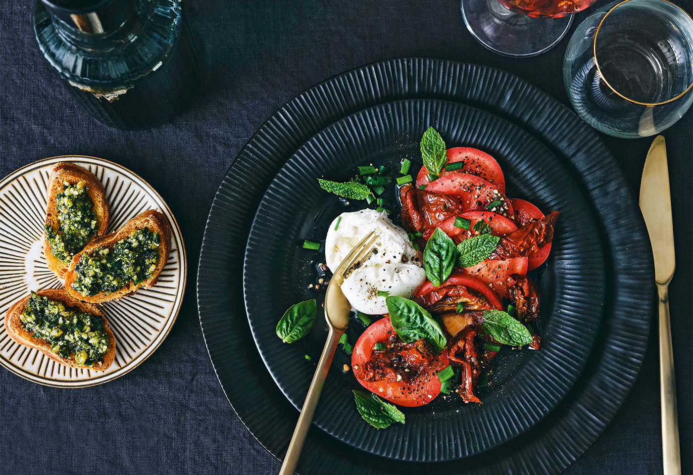 Trüffel-Caprese-Salat