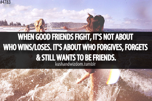 kushandwizdom friends fight - When good friends fight, it's not about ...