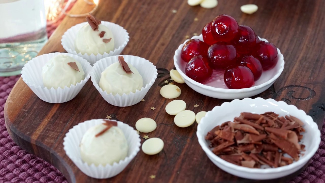 Schwarzwälder Kirsch Trüffel Rezept - Pralinene nach Schwarzwälder Art - Kuchenfee