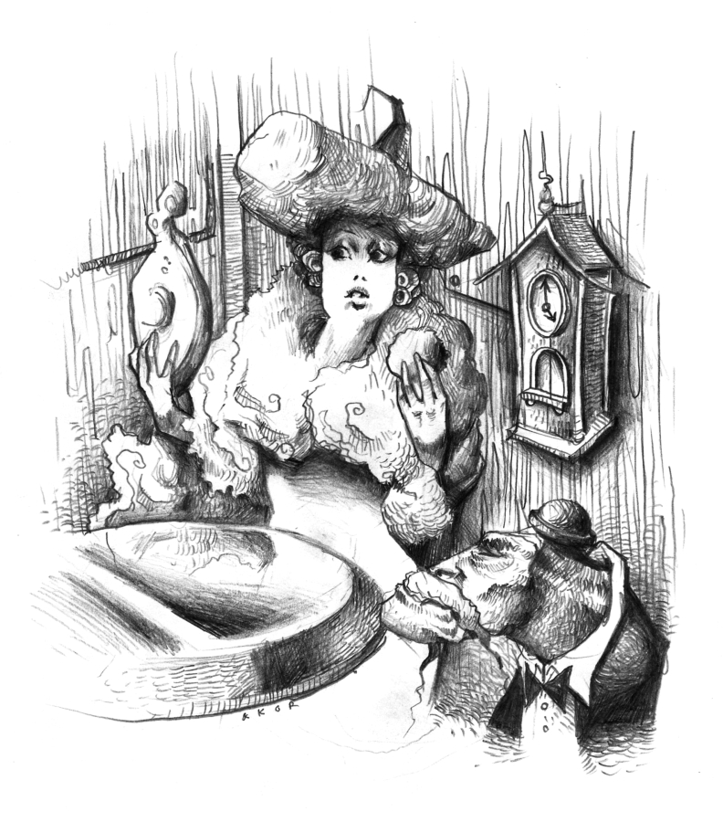 Madame Chapeau and Grenouille by Ancorgil, visual art