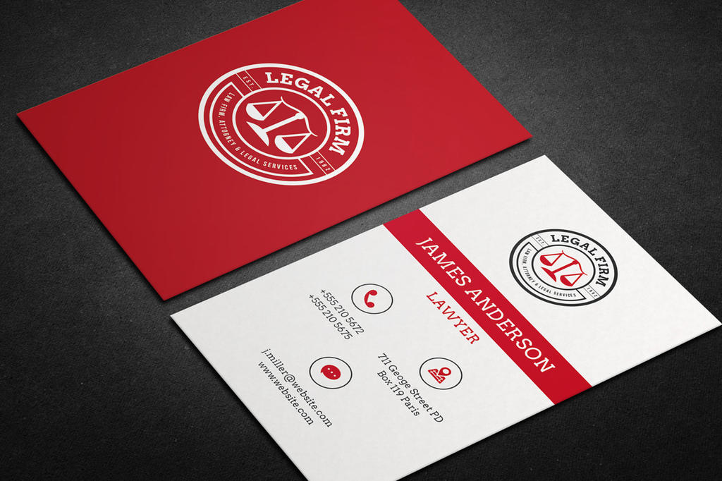 Lawyer Business Card vol.01 by khaledzz9 on DeviantArt