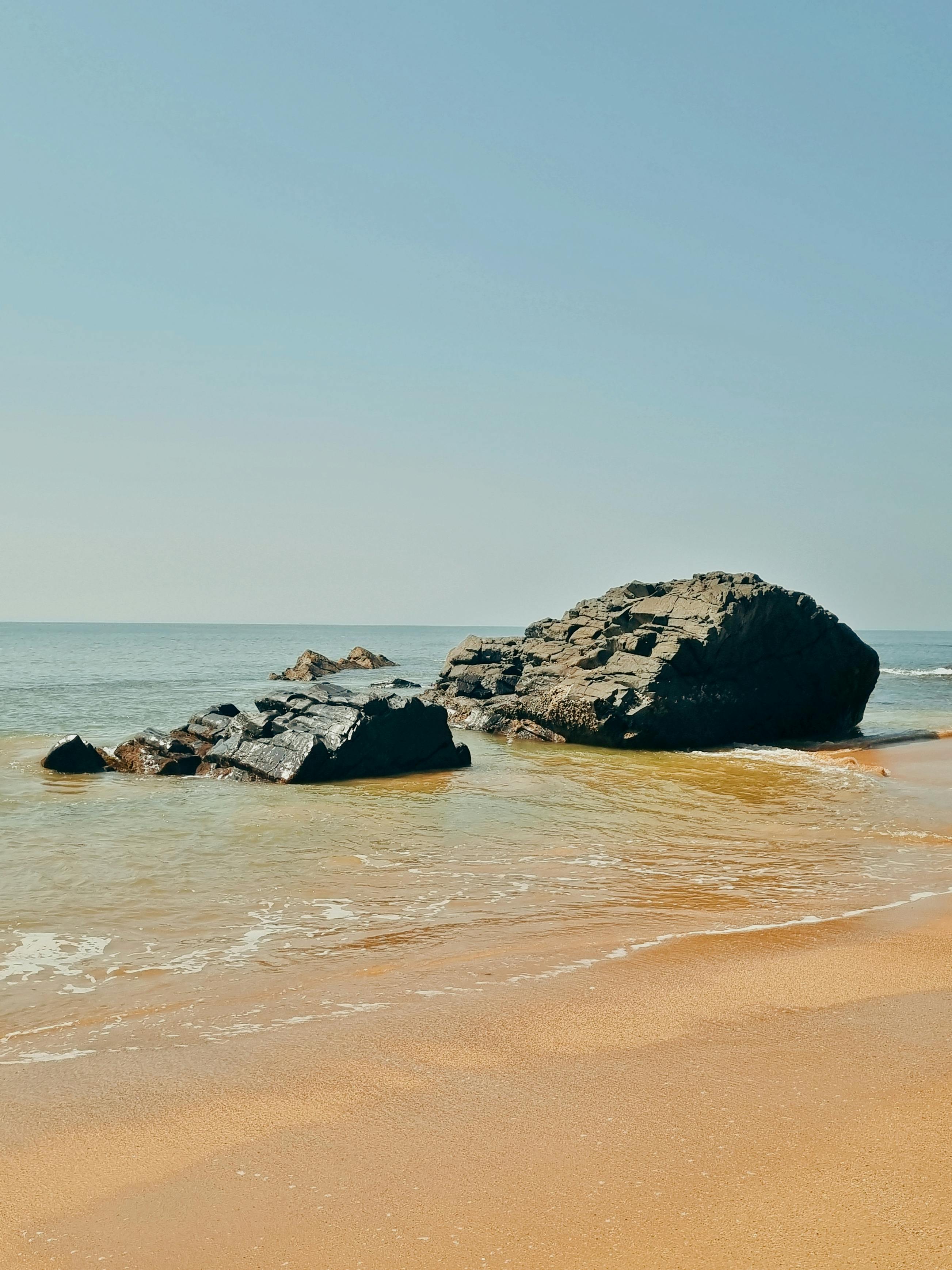 rocks on sea shore