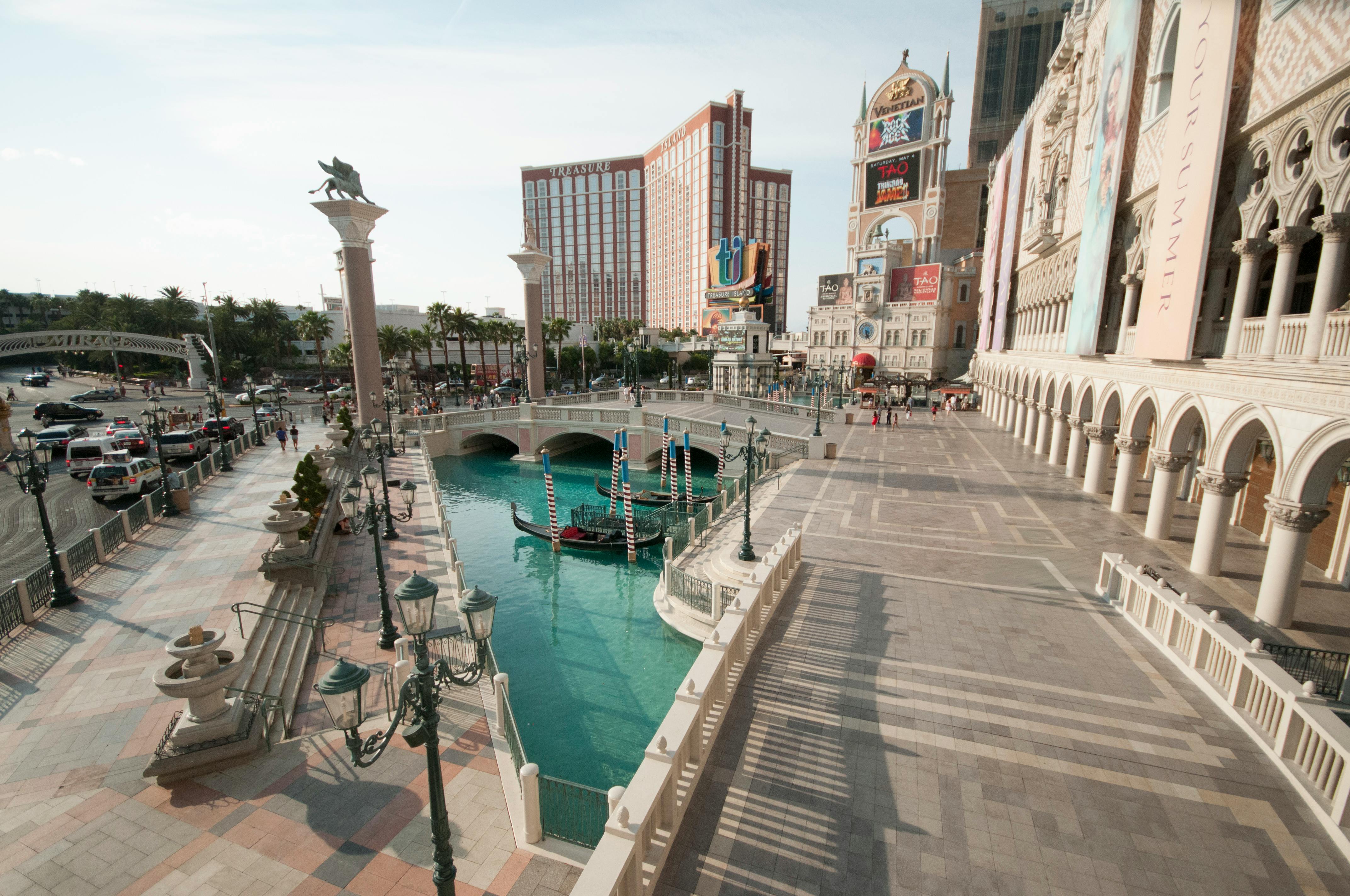 venetian resort canal and architecture view