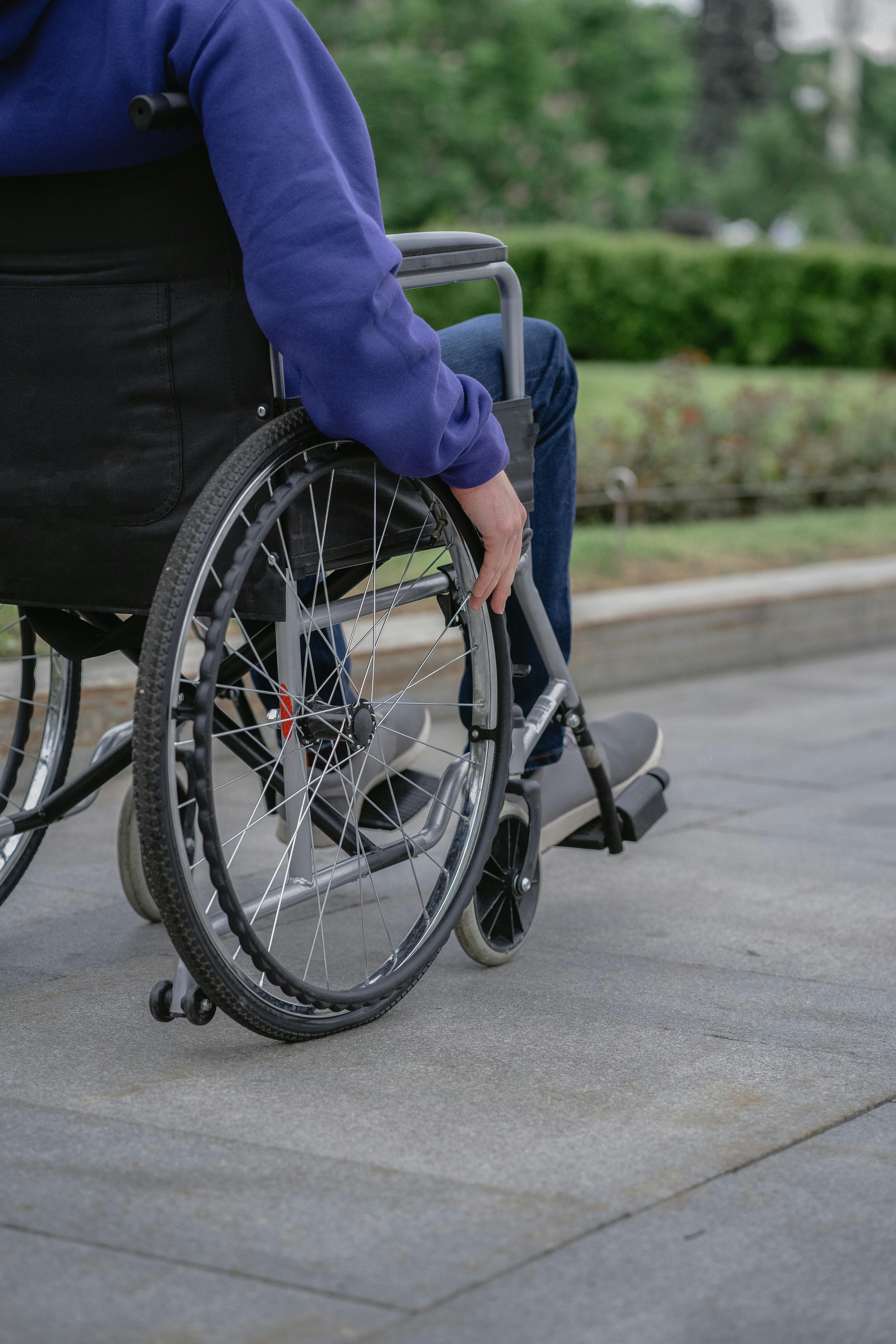 a person using wheelchair