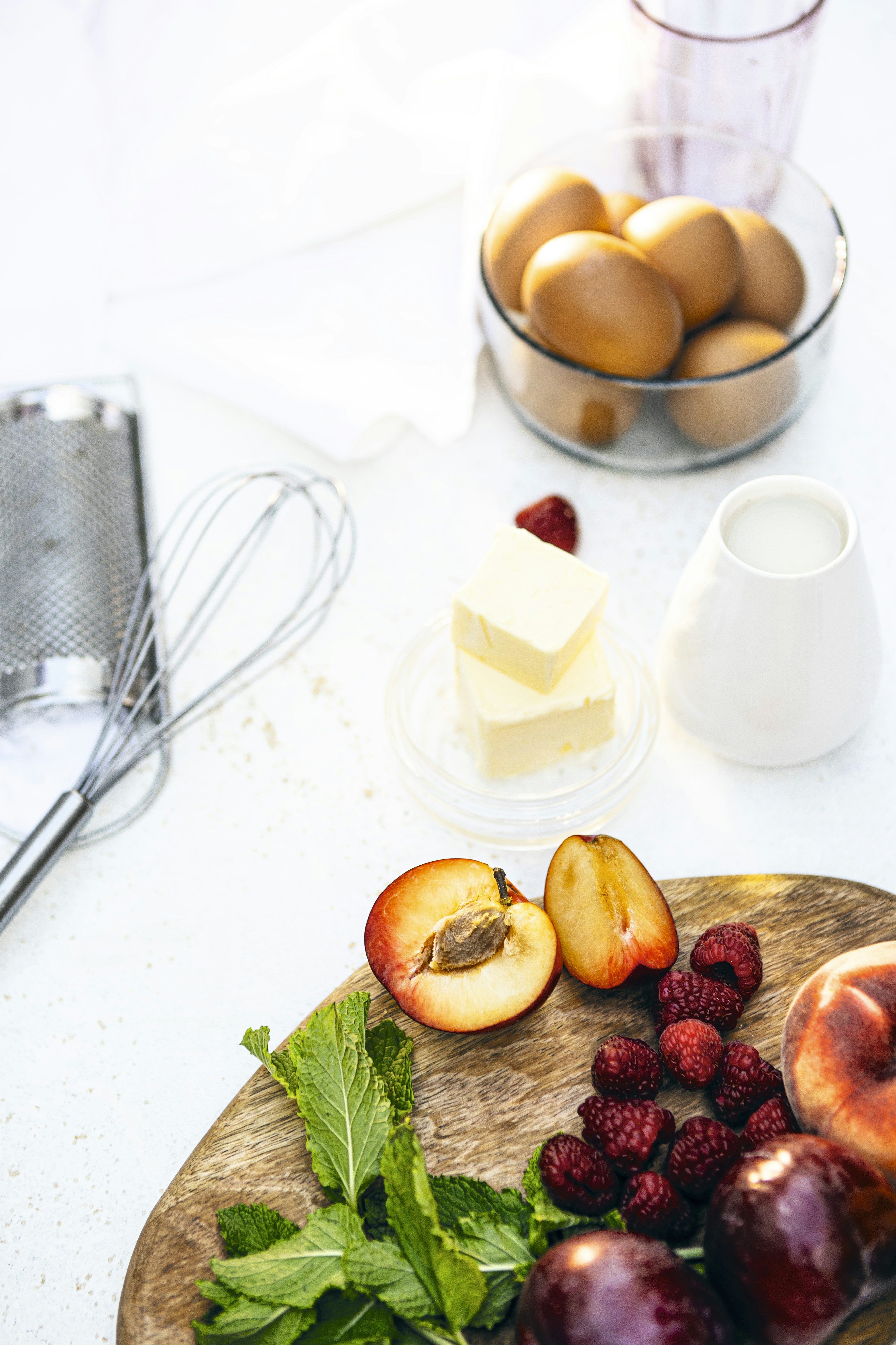 Preparando el desayuno