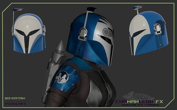 Bo Katan The Mandalorian 3d printable cosplay helmet