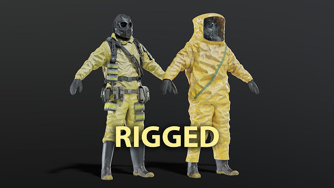 HAZMAT NBC Suit Rigged