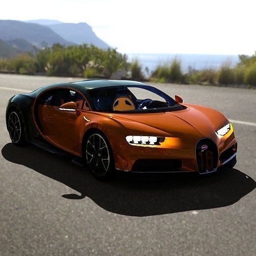 Bugatti Chiron 2018 3D model