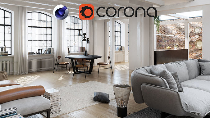 Workshop Apartment in London Cinema 4D and Corona Renderer