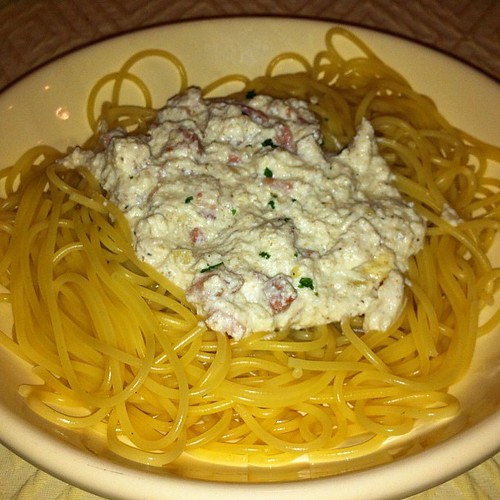 Spaghetti Carbonara alternativa Tartufata #italy #food