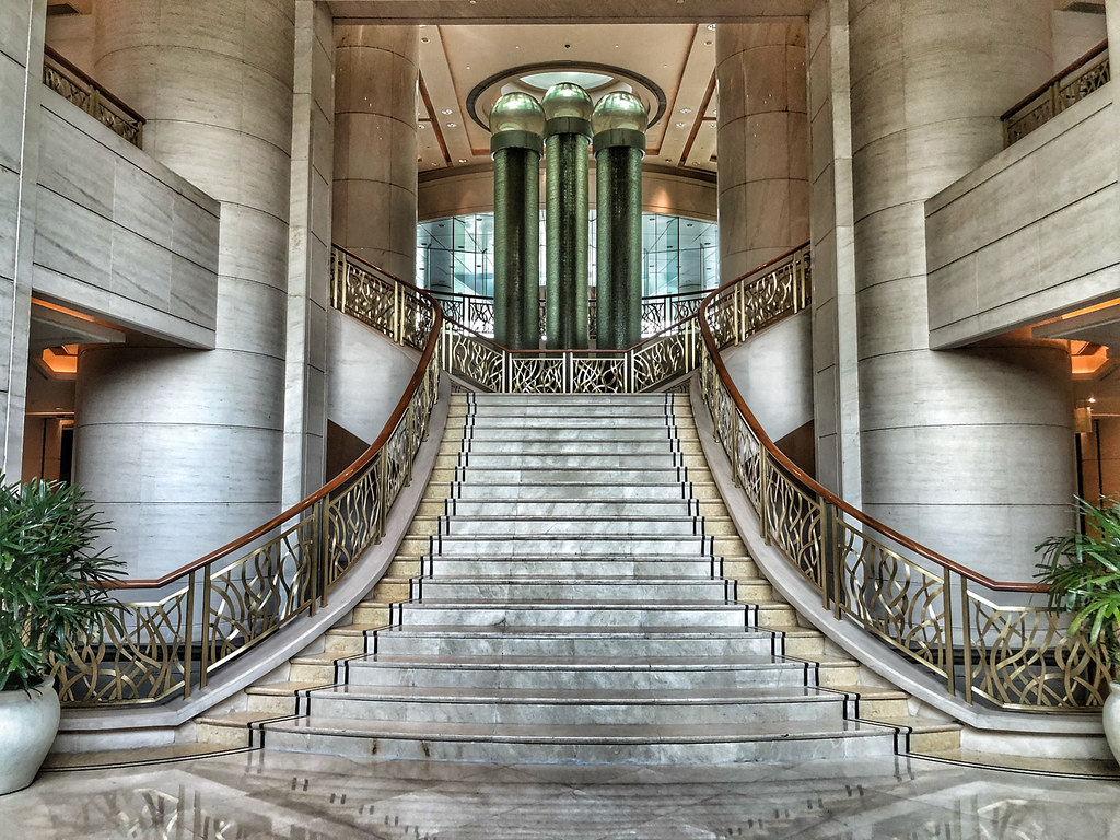 Elegant staircase in China