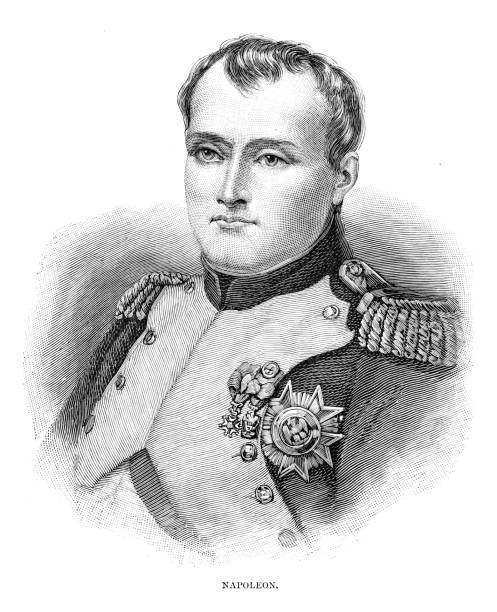 Napoleon Bonaparte engraving 1891 Engraving from the book 