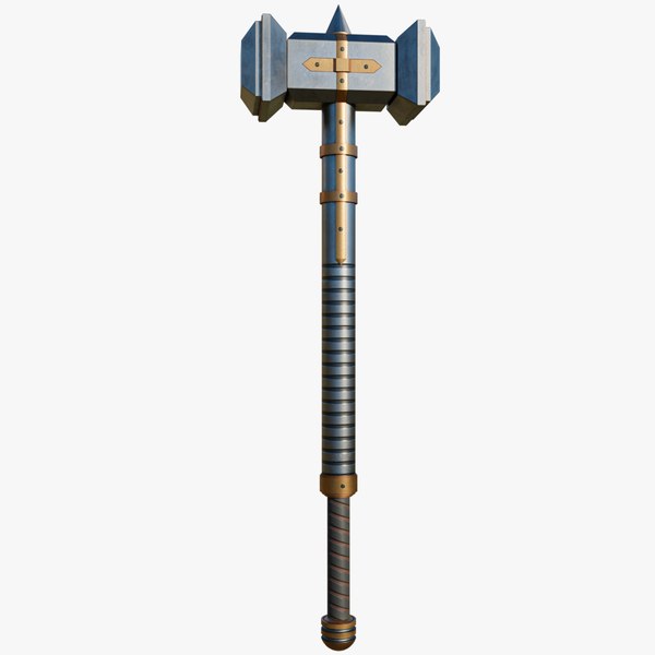 Battle Hammer 11 All PBR Unity UE Textures Included 3D model