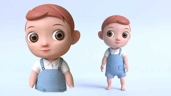 3D cartoon baby 2