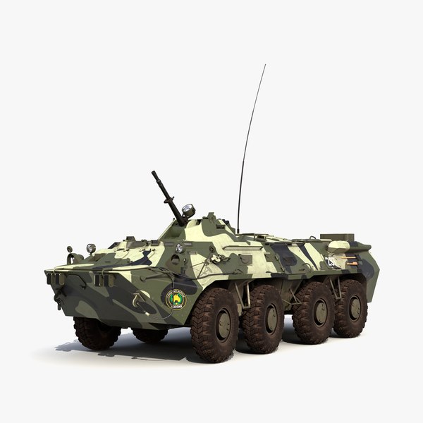 3d btr 80 rigged