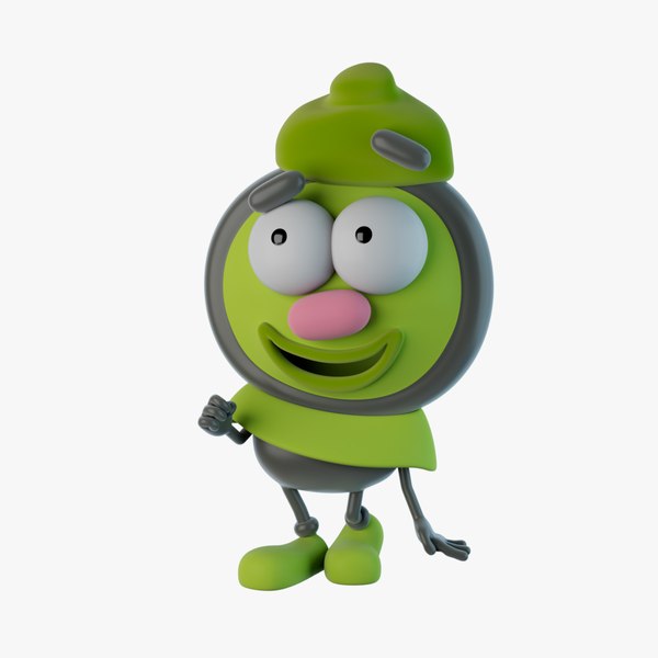 3D Grun Rigged Cartoon Character model