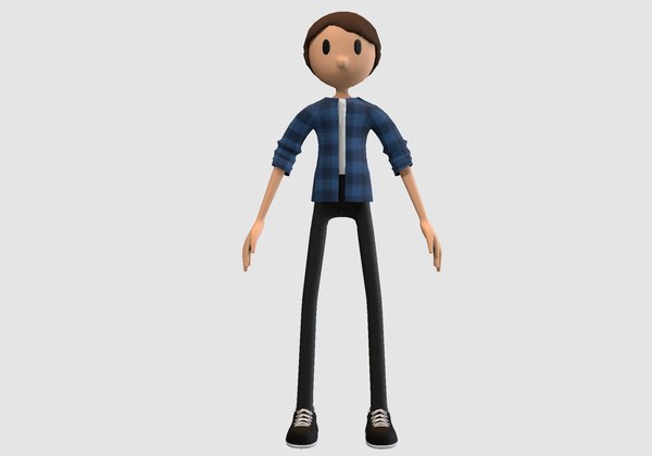 3D male cartoon boy