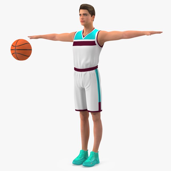 3D model Teen Boy Basketball Neutral Pose