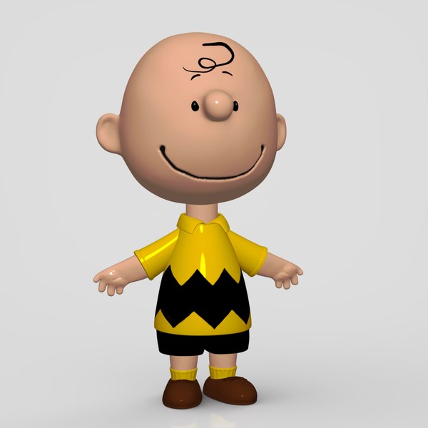 3D charlie brown character model