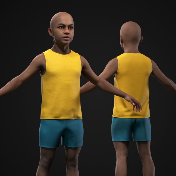 Little black boy 3D model