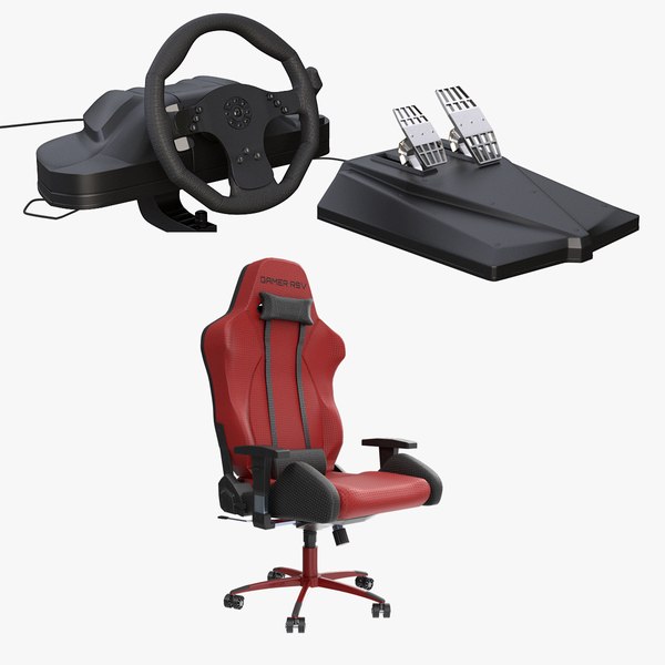 Gaming Chair and Wheel Collection model