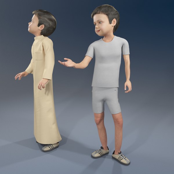 3D arab boy