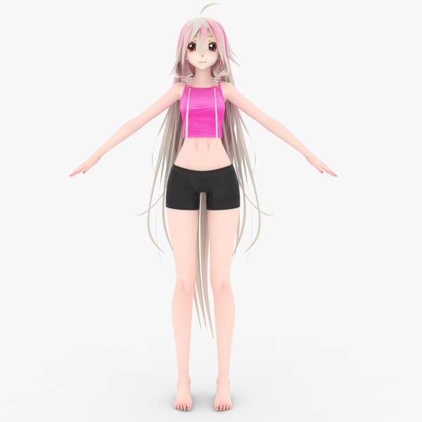 3D anime girl