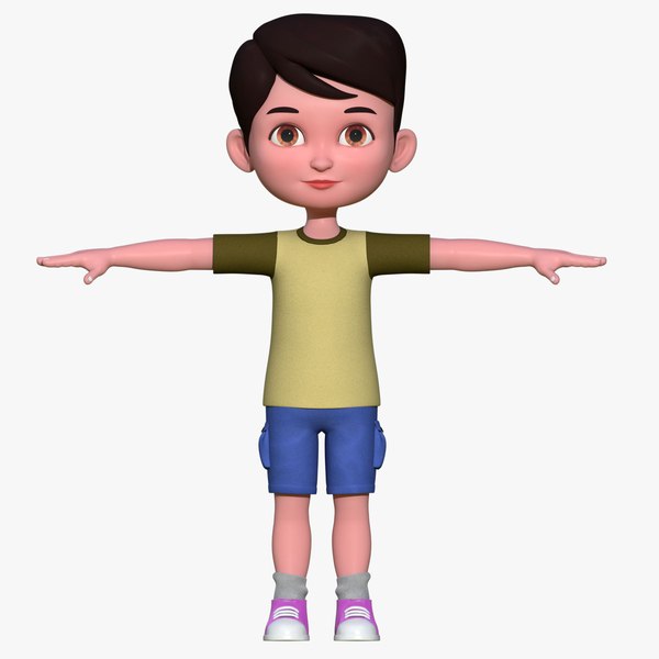 3D Cartoon Brother model