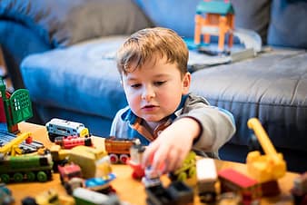 thomas and friends, toy train, boy, playing, locomotive, railroad, school, fun, children, child, play